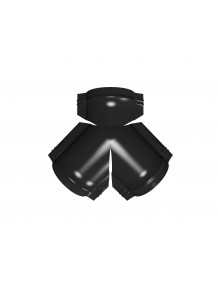 Тройник Y малого конька полукруглого , Черный (9005)